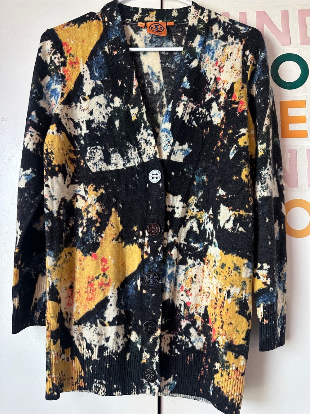Tory Burch 100% Wool Cardigan